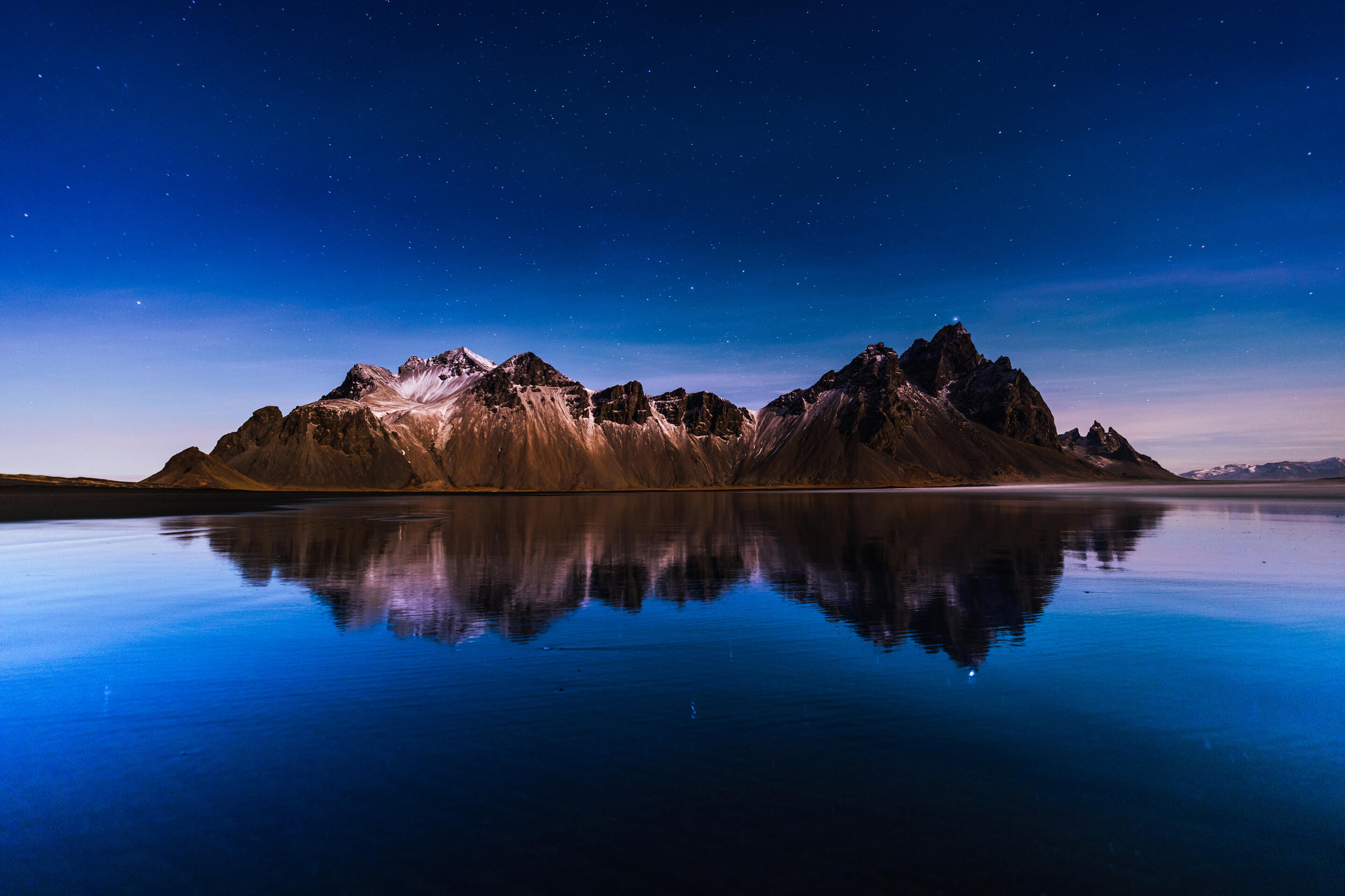 Vestrahorn at midnight